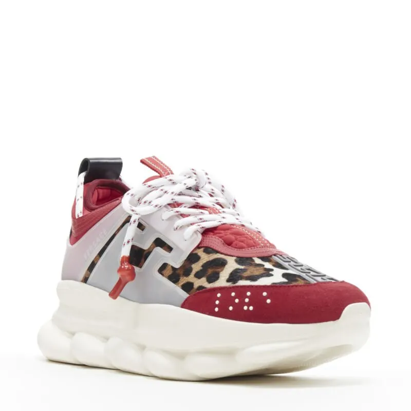 Versace Blowzy Chunky Sneakers Red Never worn - Back View