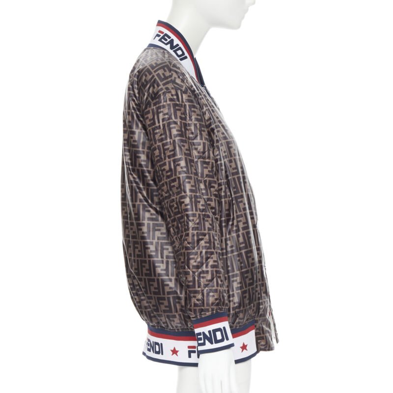 Fendi Colorblocked Silk Bomber - Image 6