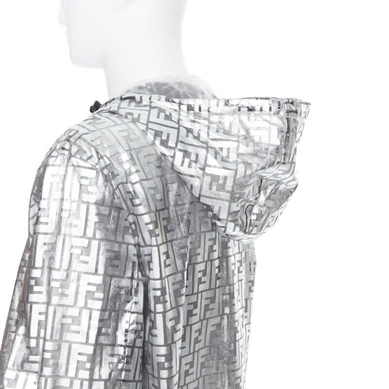 Fendi Silver Zucca Anorak - Image 10