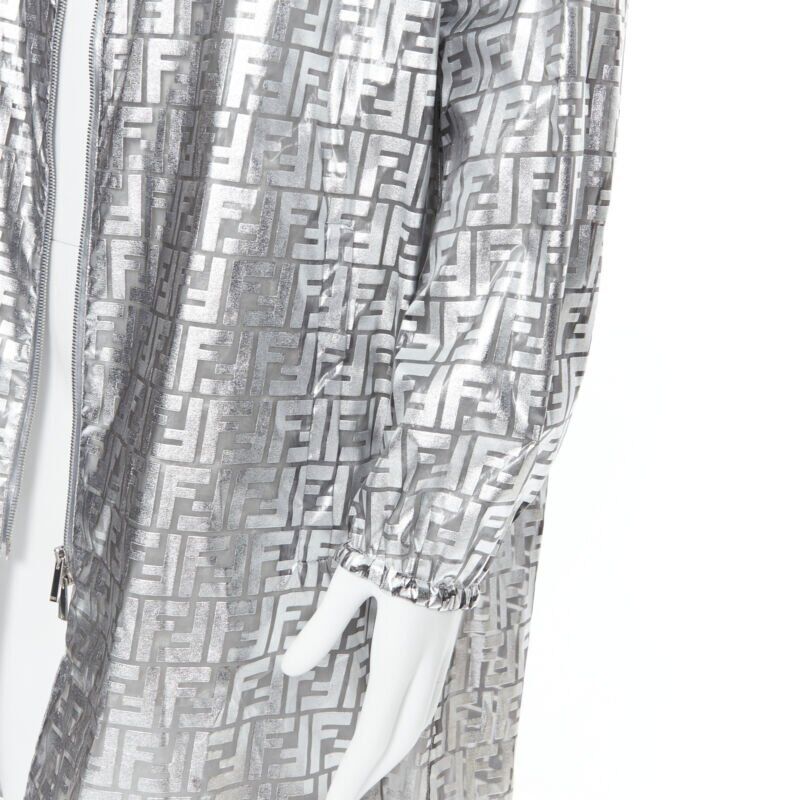 Fendi Silver Zucca Anorak - Image 11