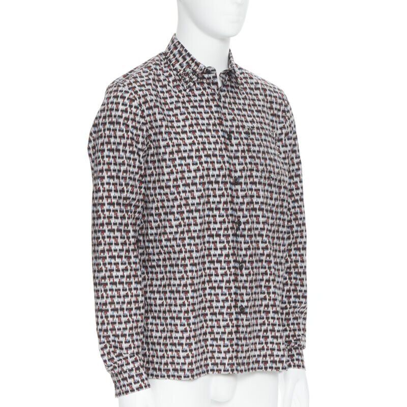 Prada Geometric Collar Shirt - Image 6