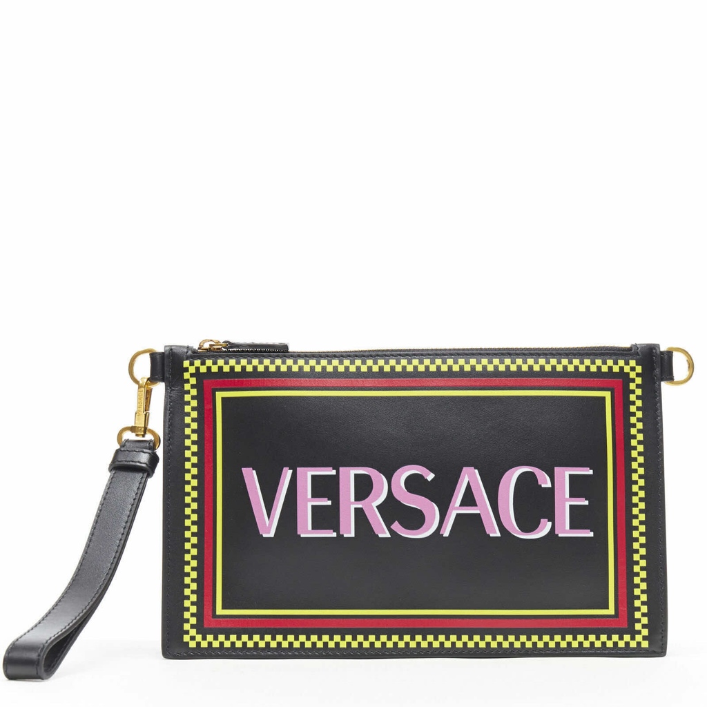 Versace Graphic Zip Pouch