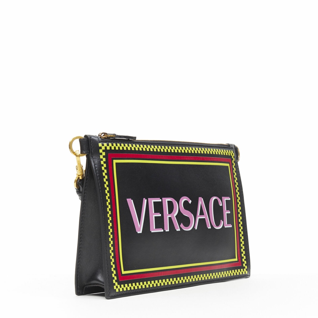 Versace Graphic Zip Pouch - Back view