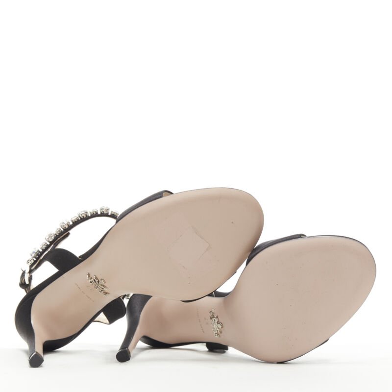 Prada Satin Crystal Sandals - Detail 2