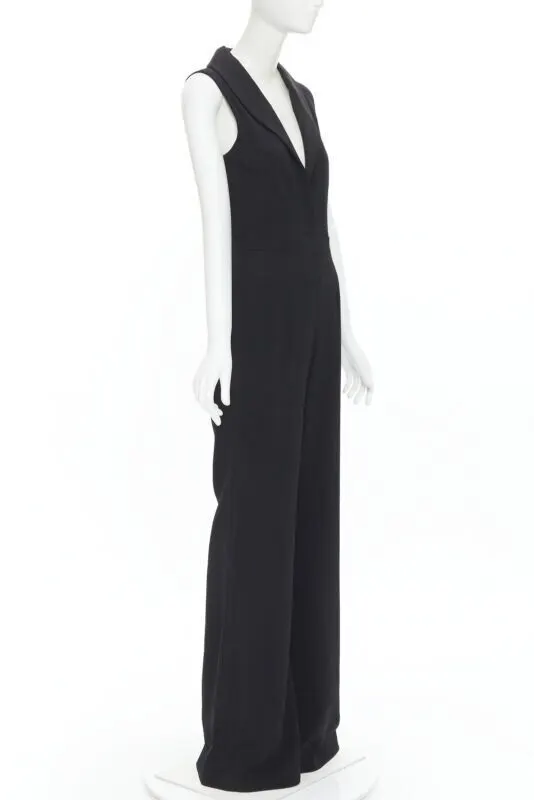Brandon Maxwell Jumpsuit Black Silk Never worn, with tag - Inside View