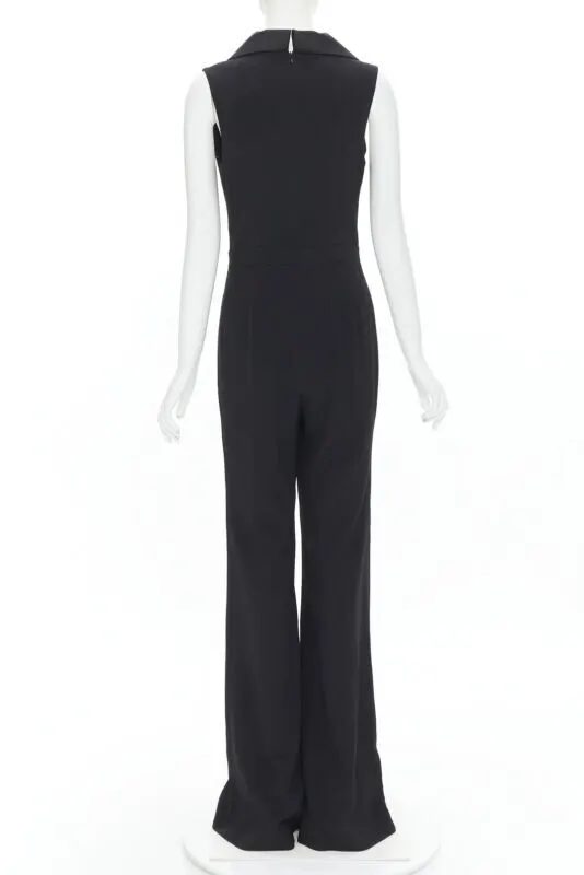 Brandon Maxwell Jumpsuit Black Silk Never worn, with tag - Box View