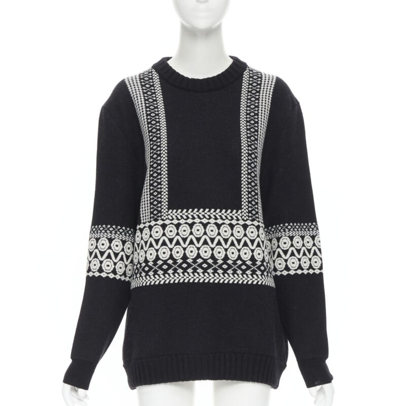 Chloe Intarsia Long Sweater