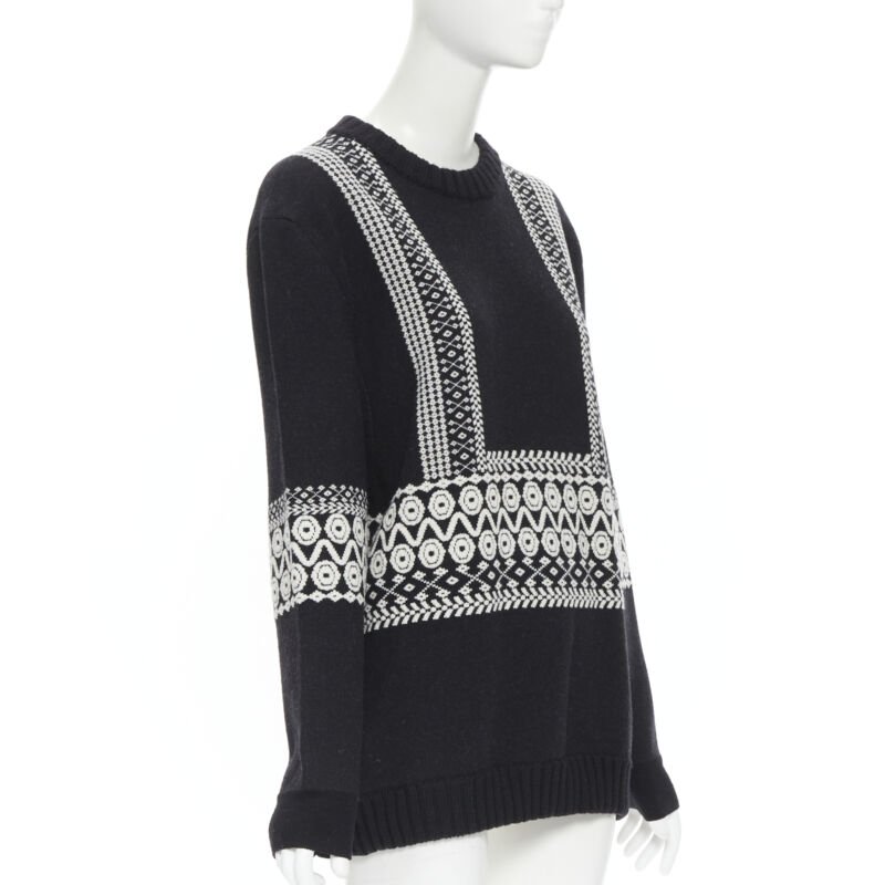 Chloe Intarsia Long Sweater - Image 6
