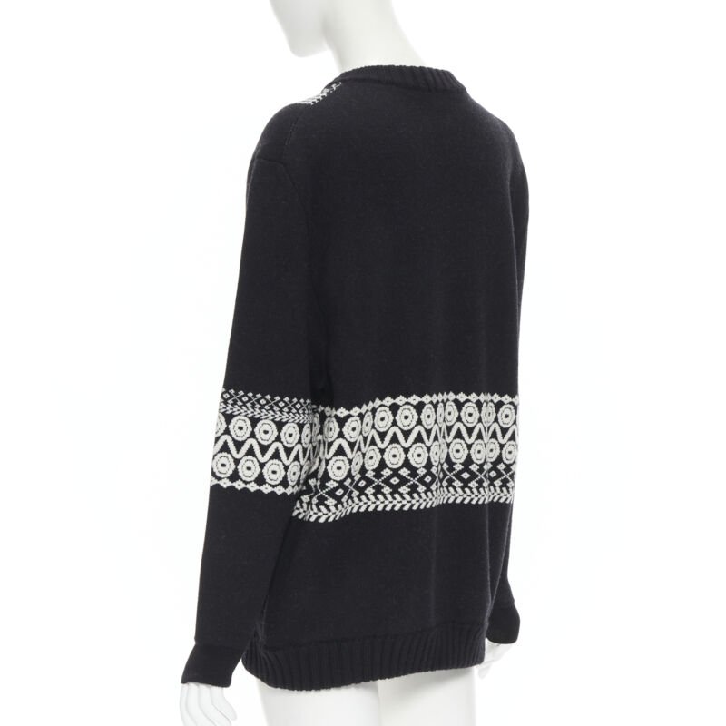 Chloe Intarsia Long Sweater - Detail 1