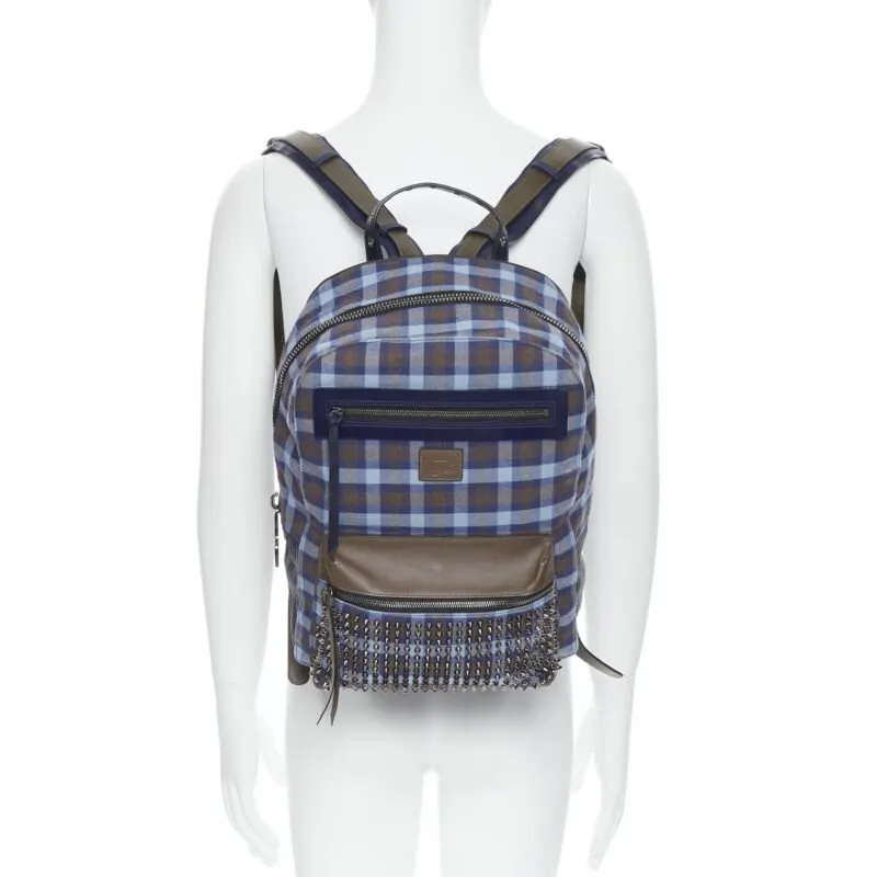Christian Louboutin Nylon Logo Waist Bag Blue Very good - Back View