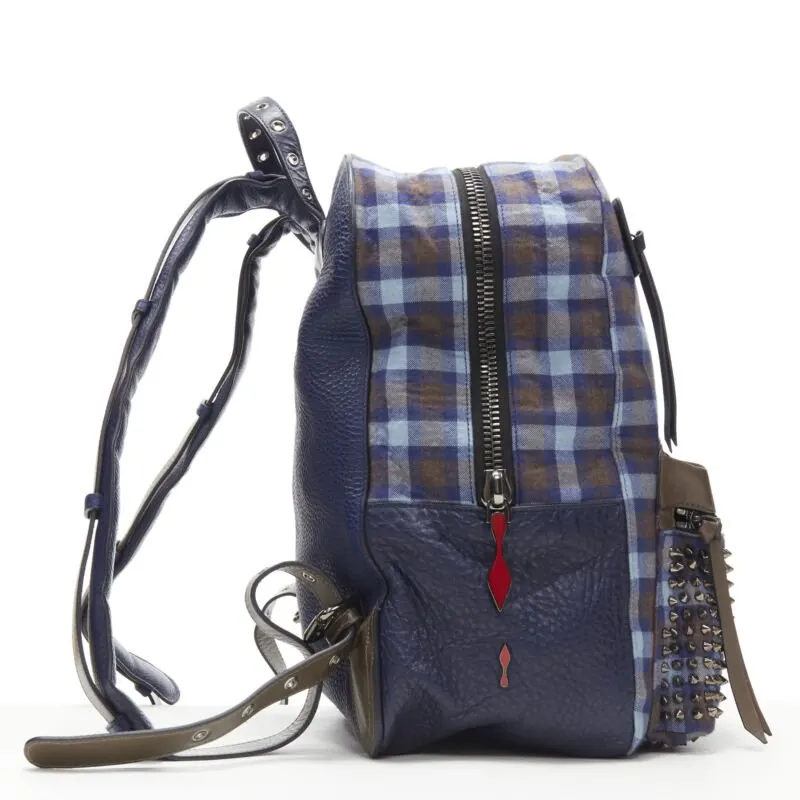 Christian Louboutin Nylon Logo Waist Bag Blue Very good - Model View