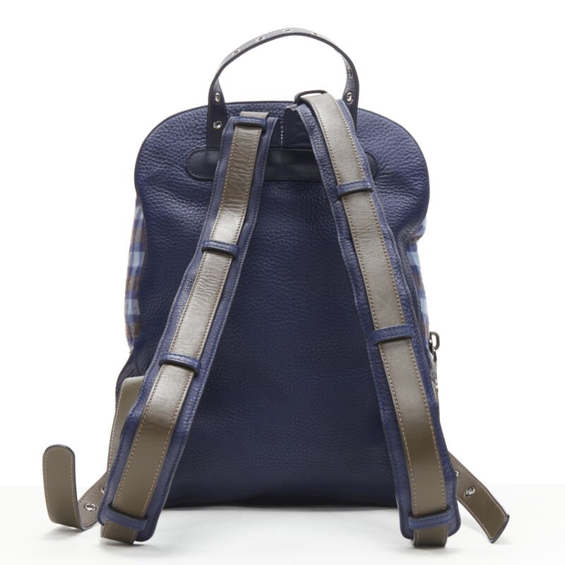 Christian Louboutin Check spike stud backpack - Side view