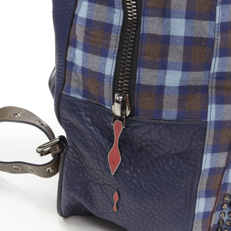 Christian Louboutin Check spike stud backpack - Image 11