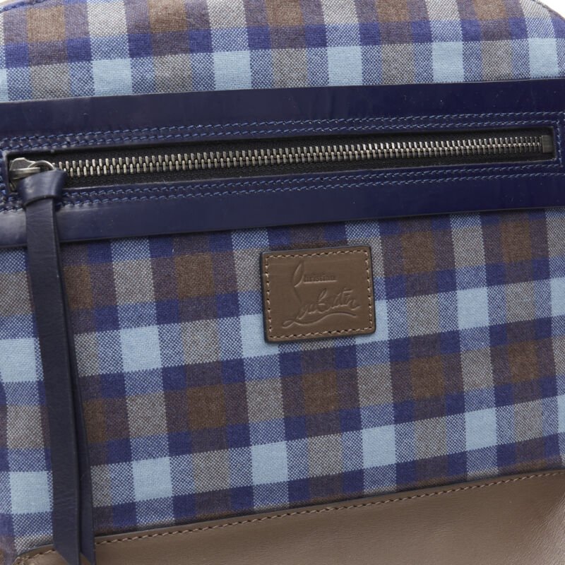 Christian Louboutin Check spike stud backpack - Image 13