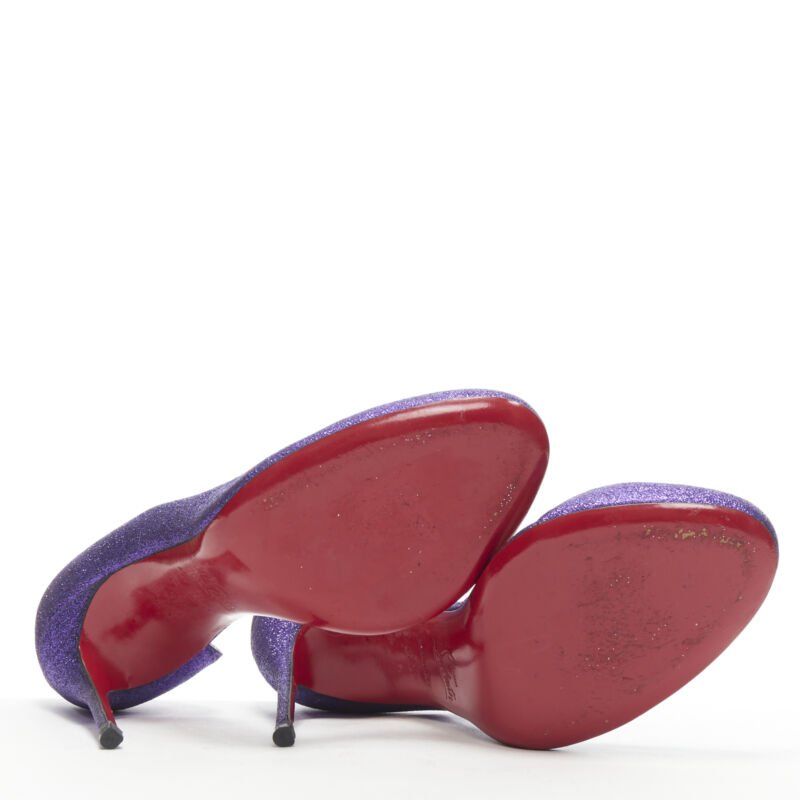 Christian Louboutin Glitter D'Orsay Pumps - Detail 1