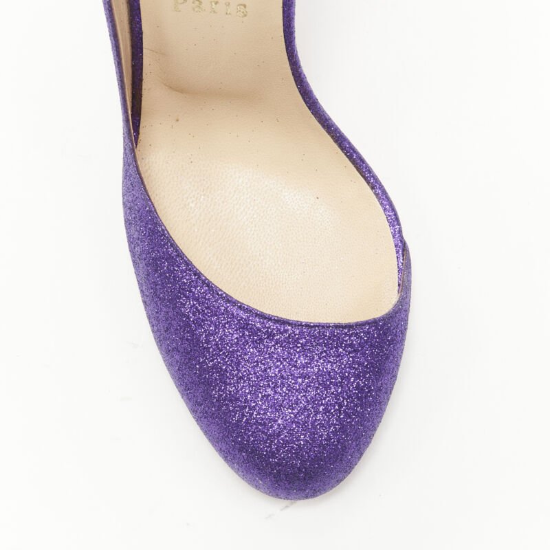 Christian Louboutin Glitter D'Orsay Pumps - Detail 2