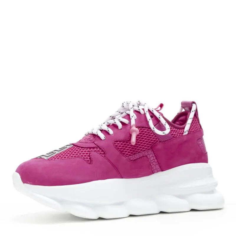 Versace Chain Reaction Shoes Pink Never worn - Model View
