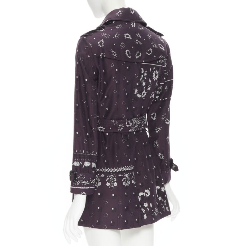 Burberry Purple Paisley Coat - Detail 2