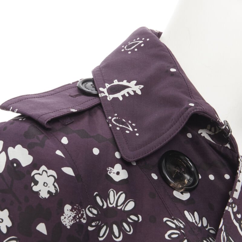 Burberry Purple Paisley Coat - Image 10