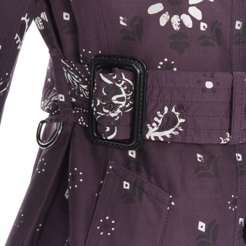 Burberry Purple Paisley Coat - Image 12