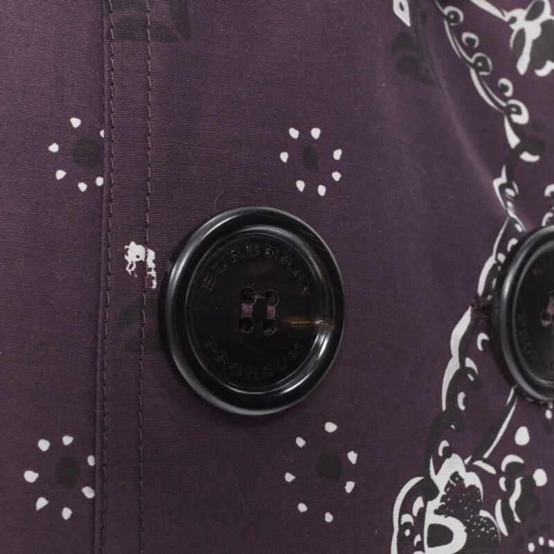 Burberry Purple Paisley Coat - Image 13