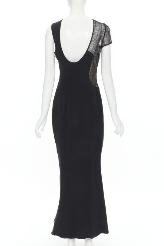 Gianni Versace Web Sheer Gown - Side view