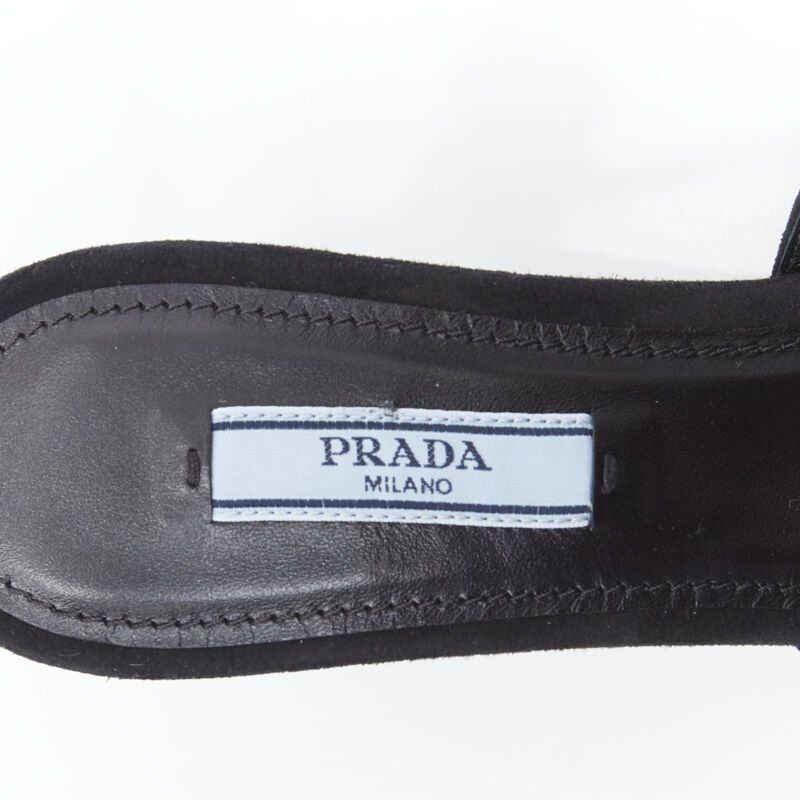 Prada Rhinestone Sandals - Image 11