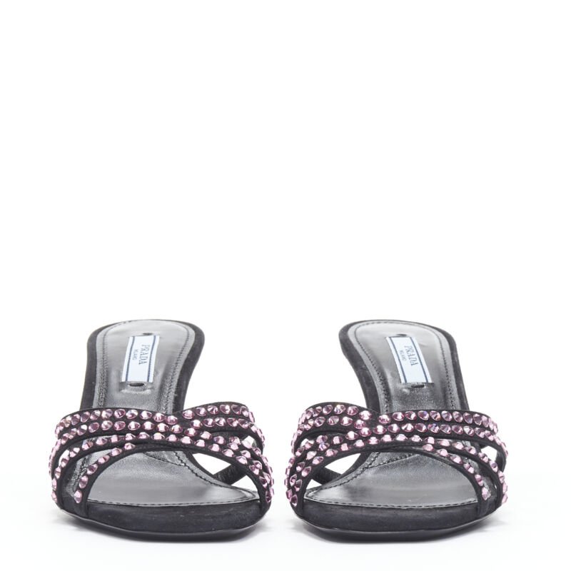Prada Rhinestone Sandals - Image 6