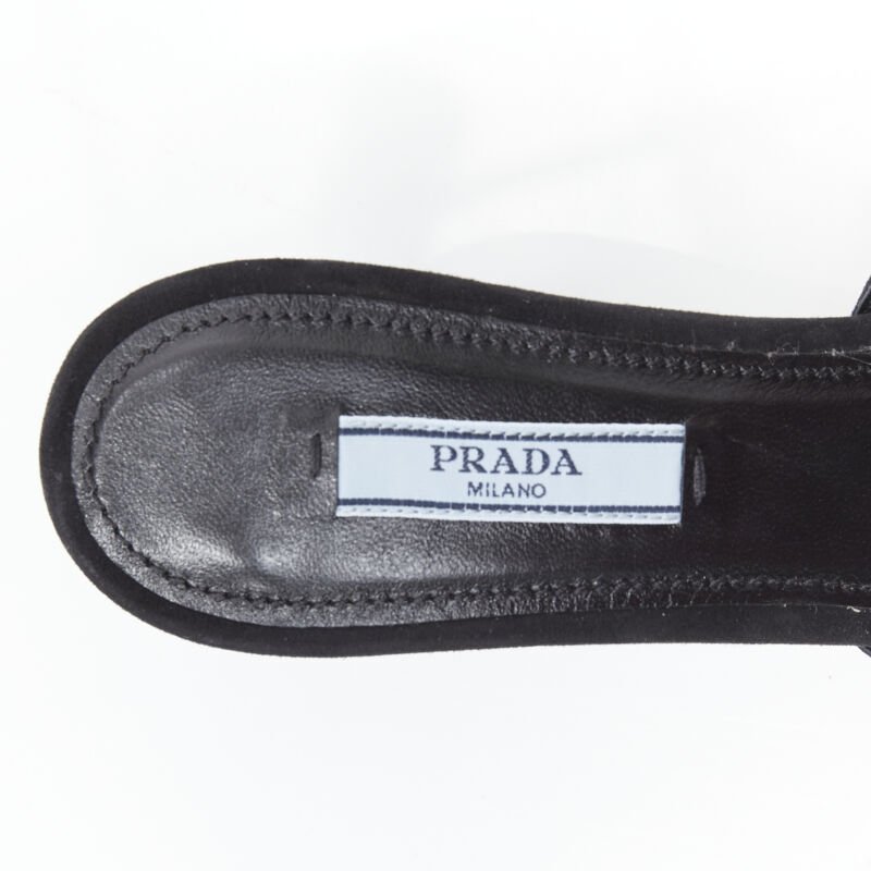 Prada Rhinestone Sandals - Image 10