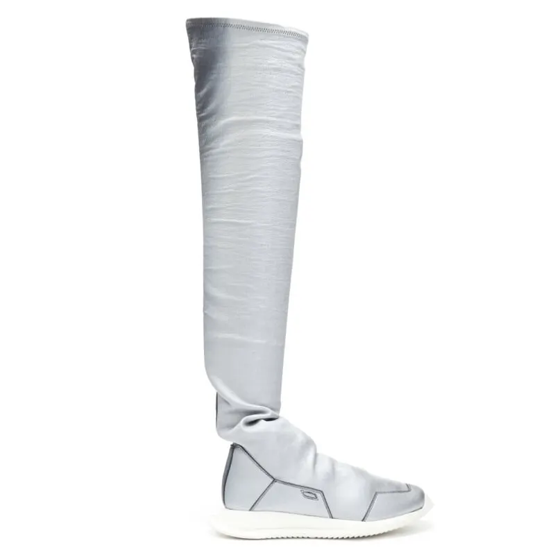 Rick Owens New Runner Stretch Stocking Black Leather Never worn - Back View