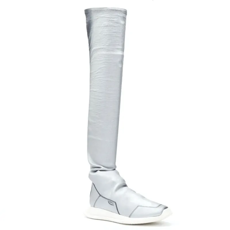 Rick Owens New Runner Stretch Stocking Black Leather Never worn - Inside View