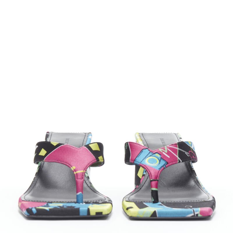 Balenciaga Floral Mule Sandals - Image 6