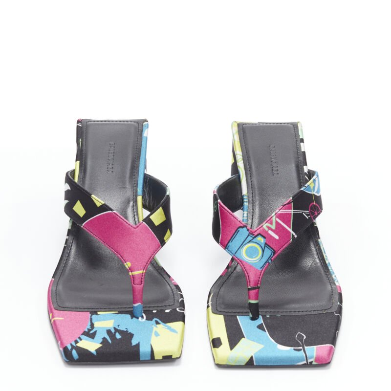 Balenciaga Floral Mule Sandals - 4