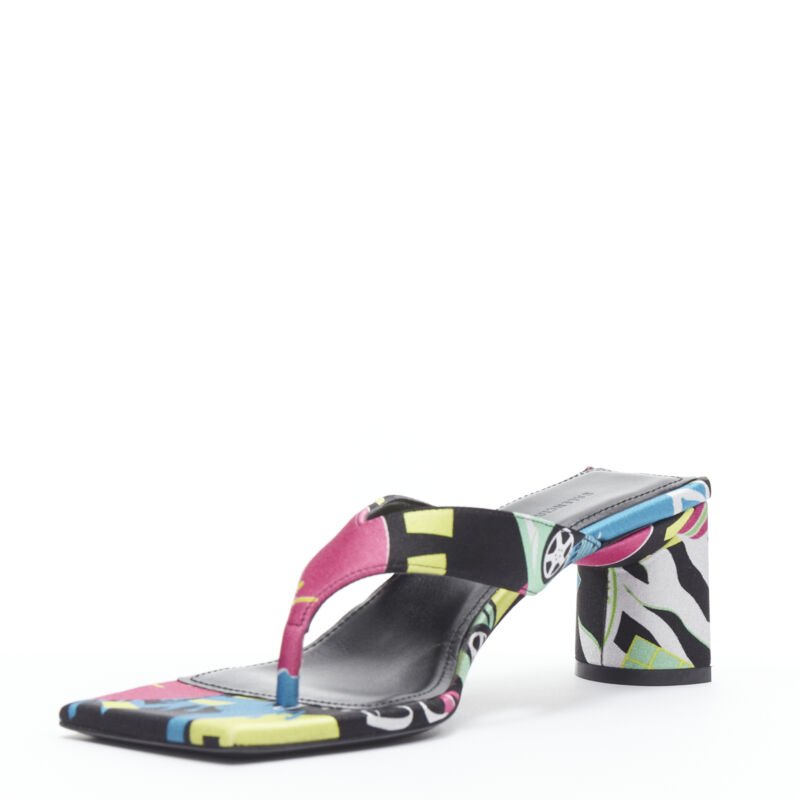 Balenciaga Floral Mule Sandals - Side view