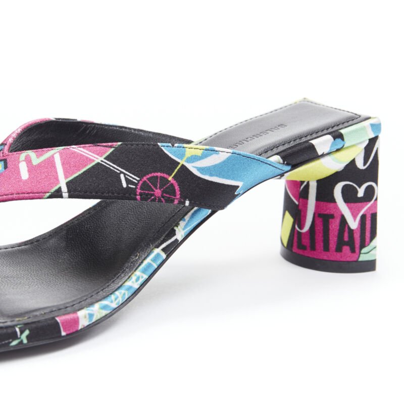 Balenciaga Floral Mule Sandals - Image 12