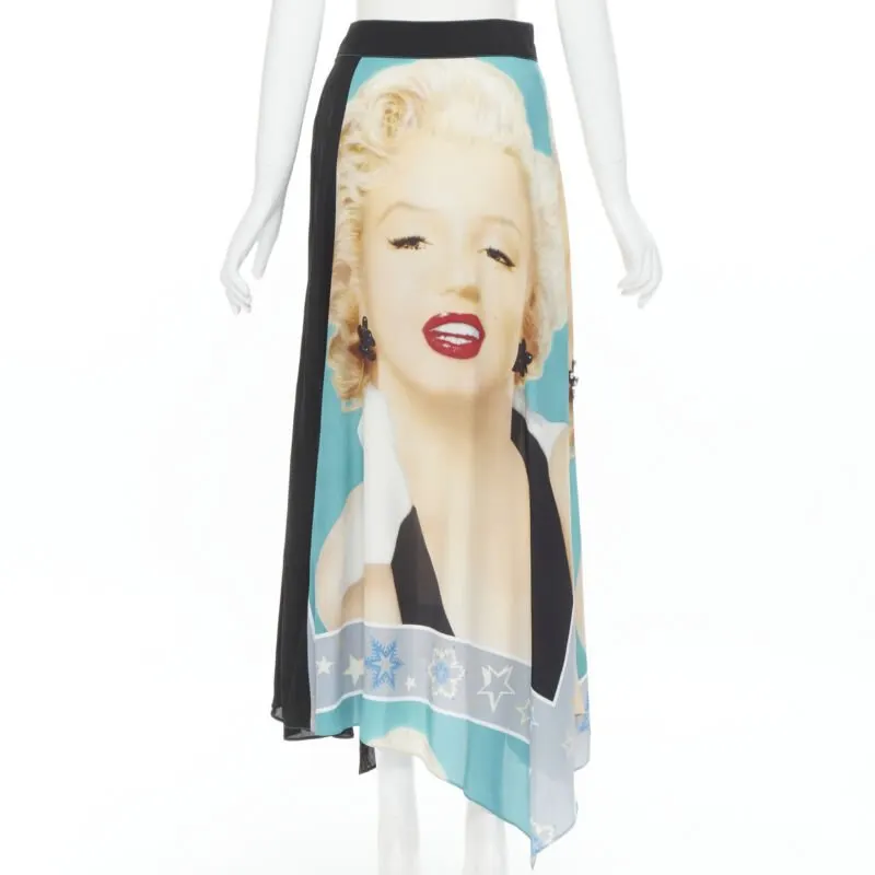 Loewe Photo Wrap Skirt Black Viscose Very good - Front View