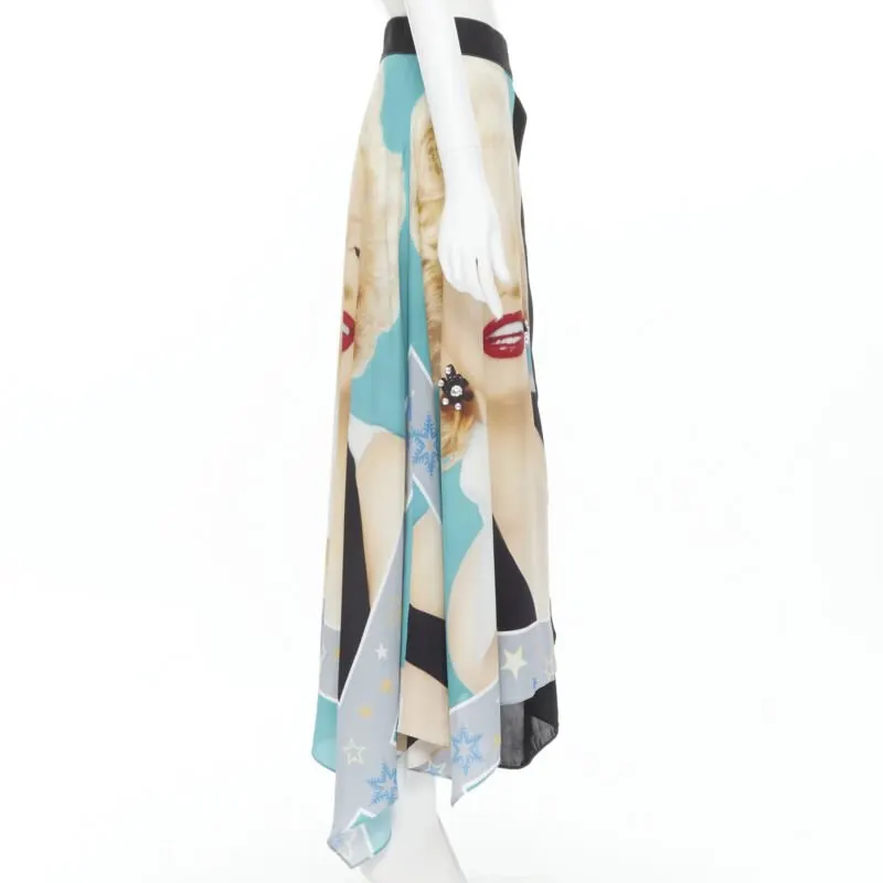 Loewe Photo Wrap Skirt Black Viscose Very good - Model View