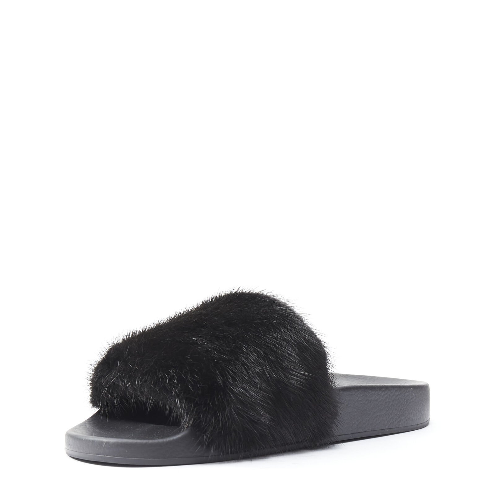 Givenchy Mink Fur Slides - 4
