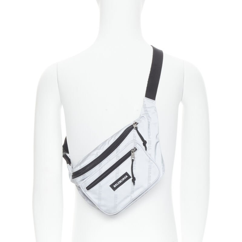 Balenciaga Reflective Explorer Bag - Back view