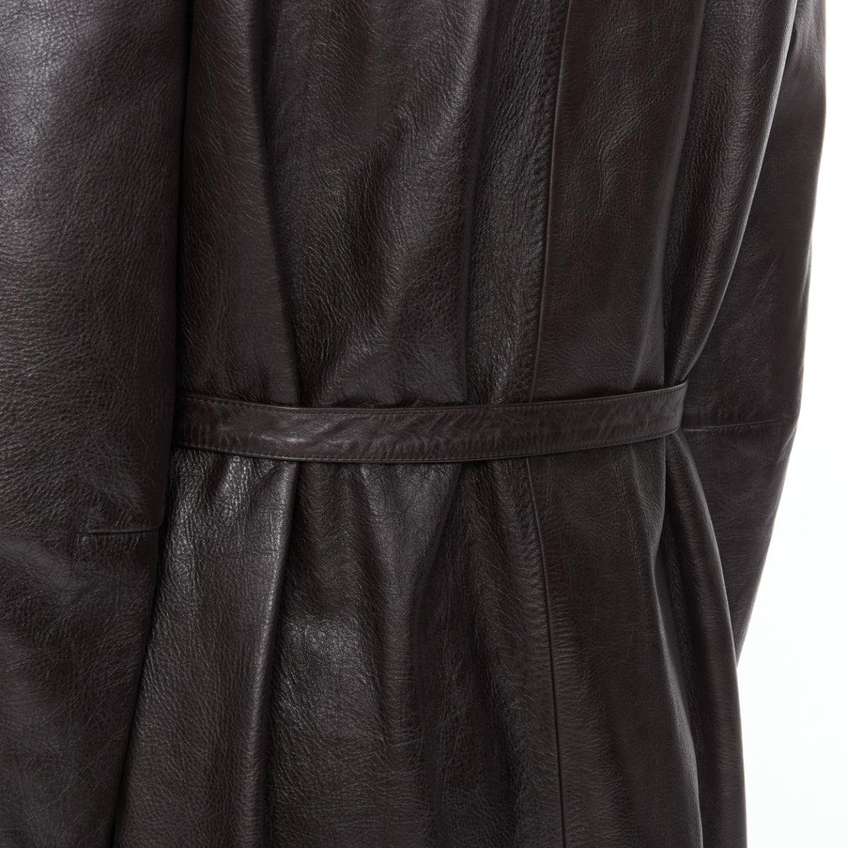 Balenciaga Fake Layering leather trench coat - Image 11