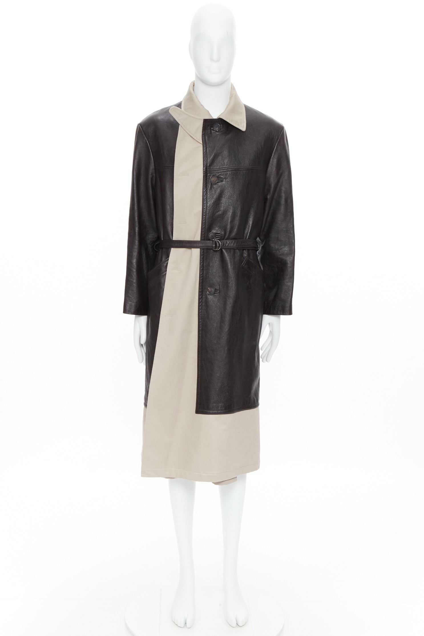 Balenciaga Fake Layering leather trench coat - Image 16