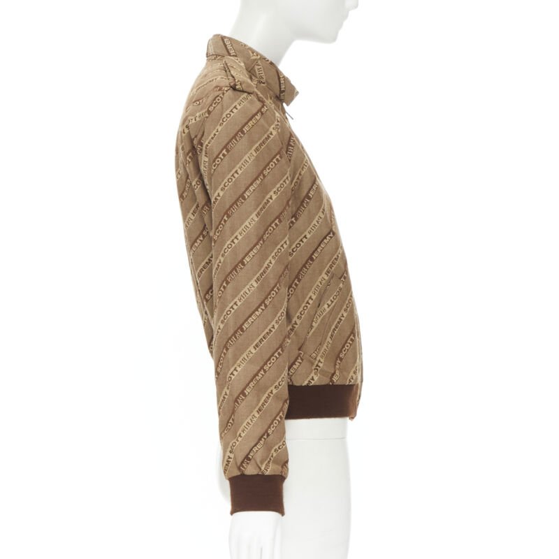 Jeremy Scott Brown Aviator Bomber - Side view