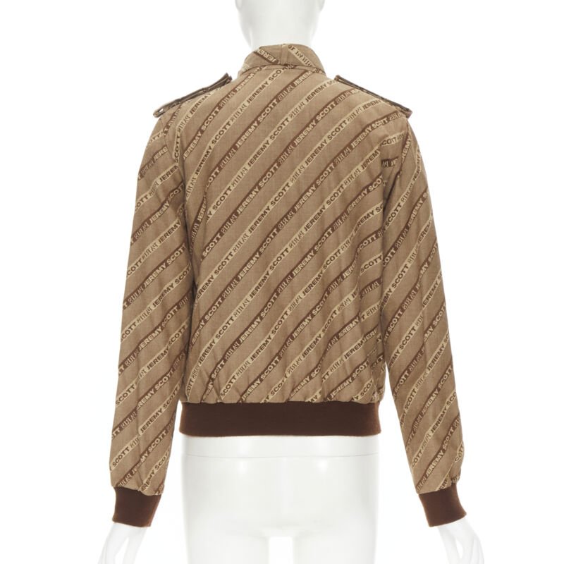 Jeremy Scott Brown Aviator Bomber - Detail 1