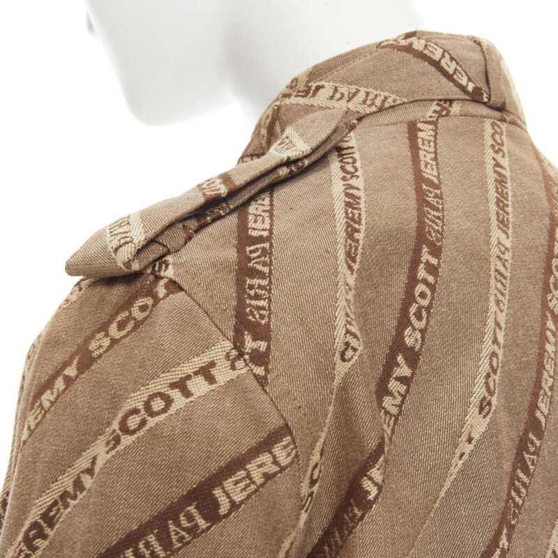 Jeremy Scott Brown Aviator Bomber - Image 11