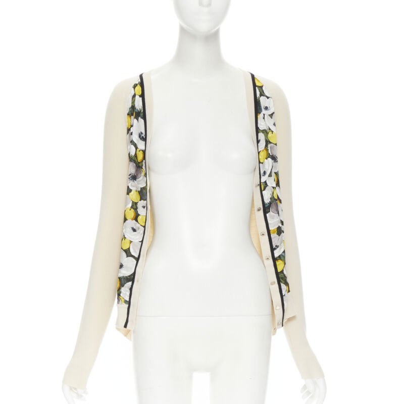 Louis Vuitton Silk Panel Cardigan - Image 6
