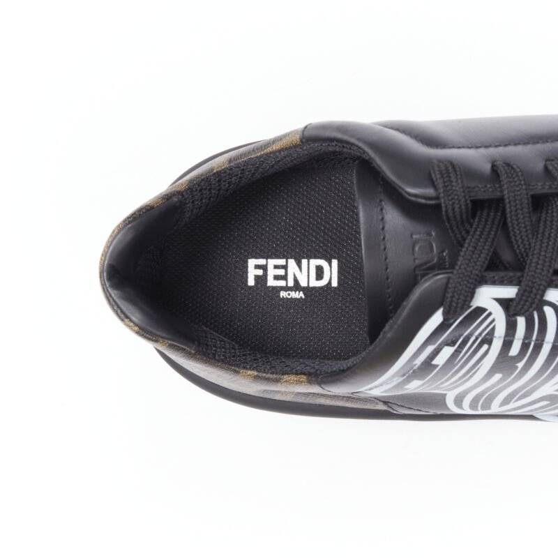 Fendi Zucca Heel Sneakers - Image 12