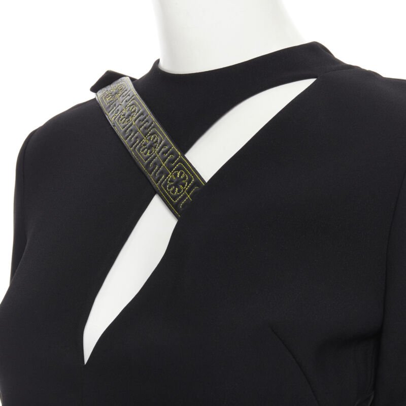 Versace Greca Harness Dress - Back view