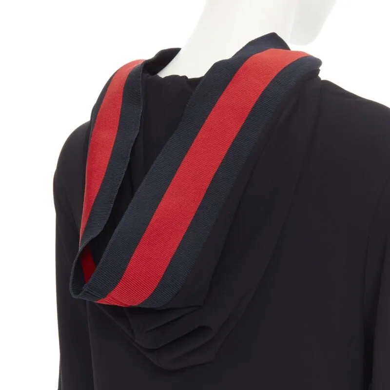 Gucci Web Trim Dress Black Polyester Never worn, with tag - Back View