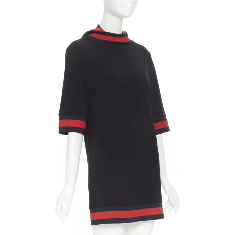 Gucci Web Trim Dress Black Polyester Never worn, with tag - Inside View