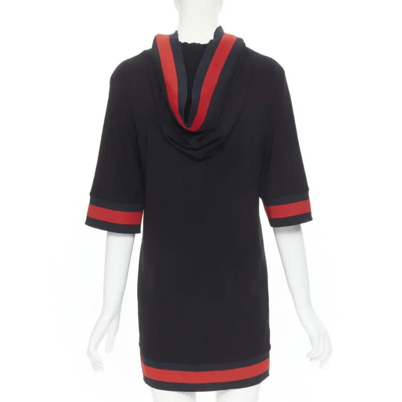 Gucci Web Trim Dress Black Polyester Never worn, with tag - Box View